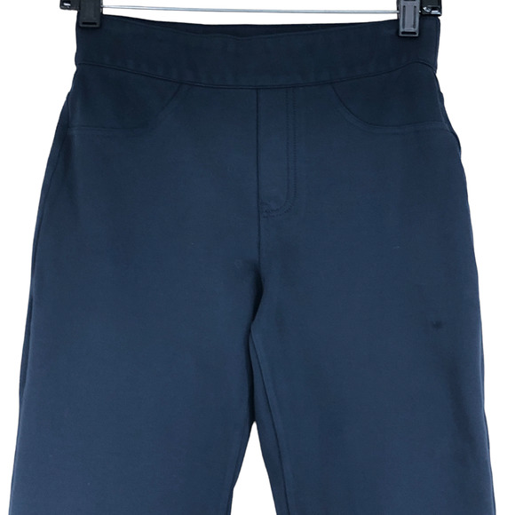 Spanx Size Small The Perfect Pant Navy Blue Cropped Stretch Flare Leg 20260Q - Picture 2 of 12